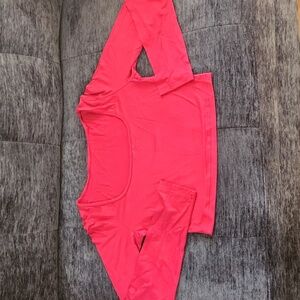 Lightweight Square Neck Crop Tops Long Sleeve Slim Fit Medium